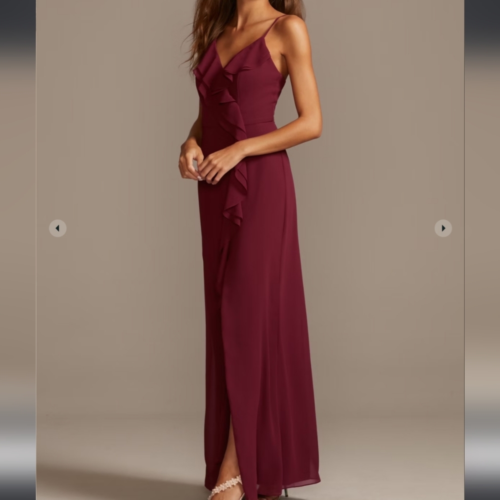 DAVID'S BRIDAL: NWT Chiffon Dress
